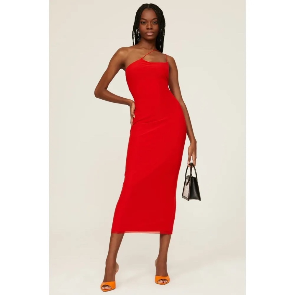RTR AFRM Analena Mesh Midi Dress - size XS